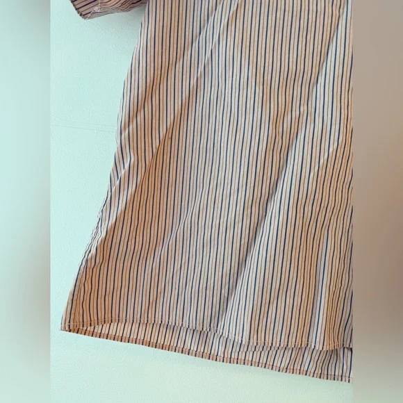 Sandro Paris - Striped Ruffle Neck Blouse with Star Detail - Picture 2 of 7